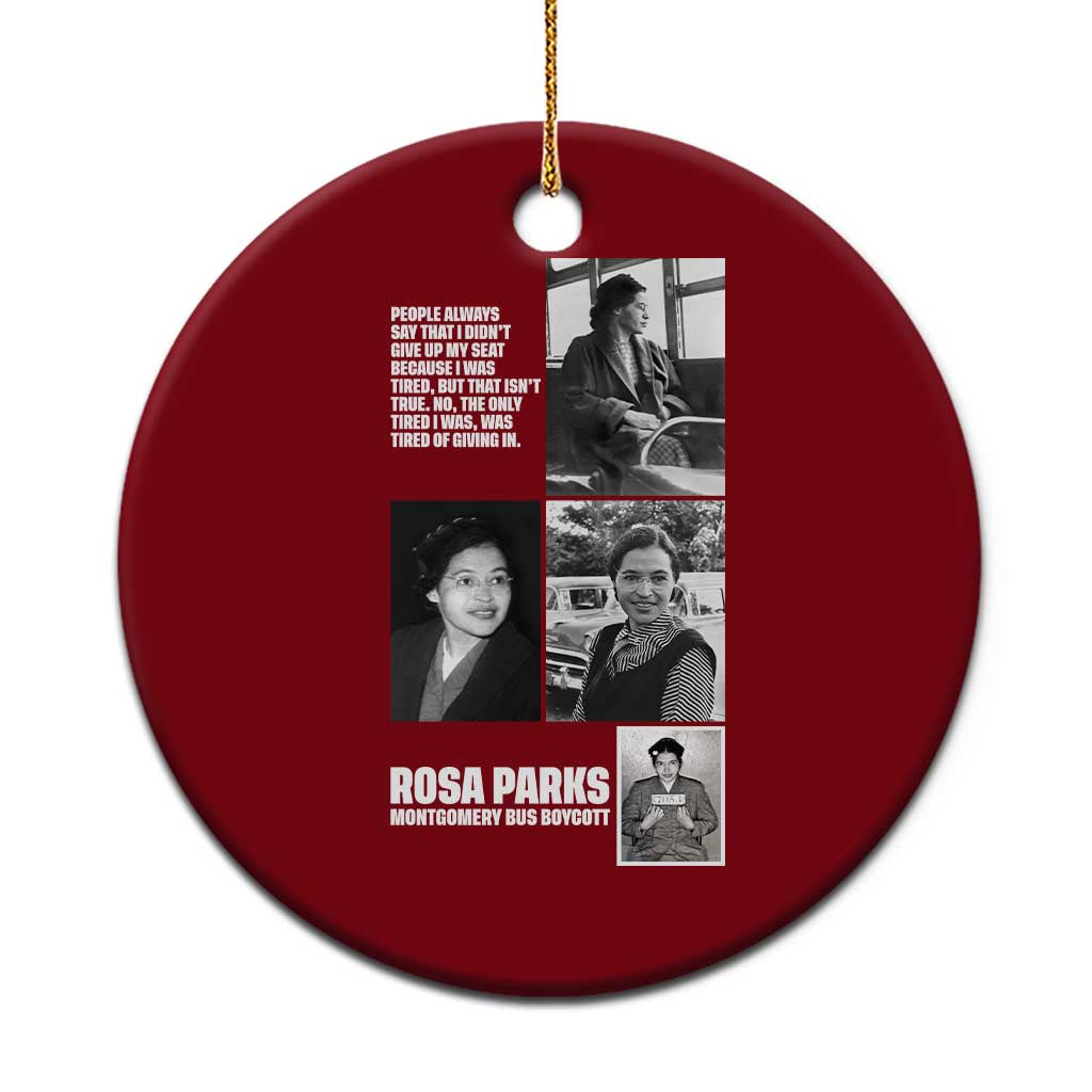 Rosa Parks Ceramic Ornament Strong Black Woman Leader