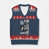 Rosa Parks V-Neck Knit Sweater Vest Strong Black Woman Leader