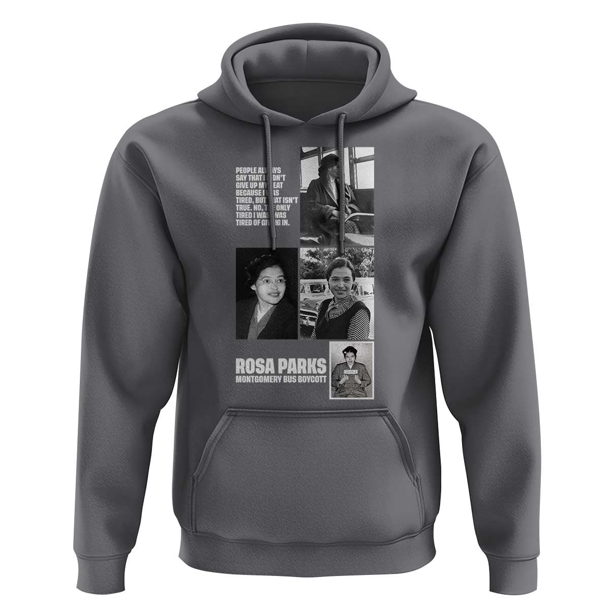 Rosa Parks Hoodie Strong Black Woman Leader