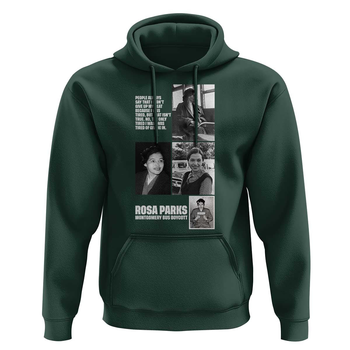 Rosa Parks Hoodie Strong Black Woman Leader