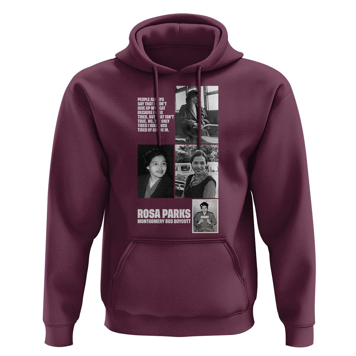 Rosa Parks Hoodie Strong Black Woman Leader