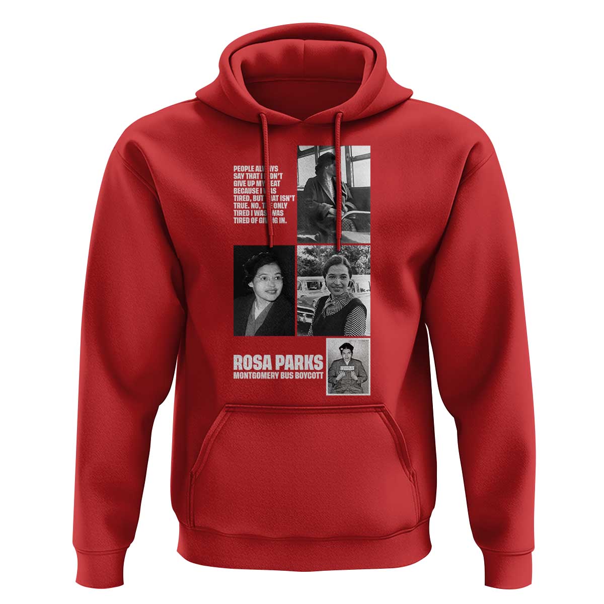 Rosa Parks Hoodie Strong Black Woman Leader