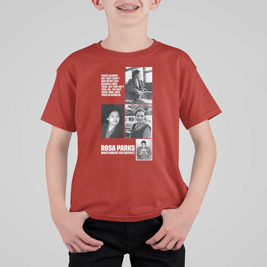 Rosa Parks T Shirt For Kid Strong Black Woman Leader