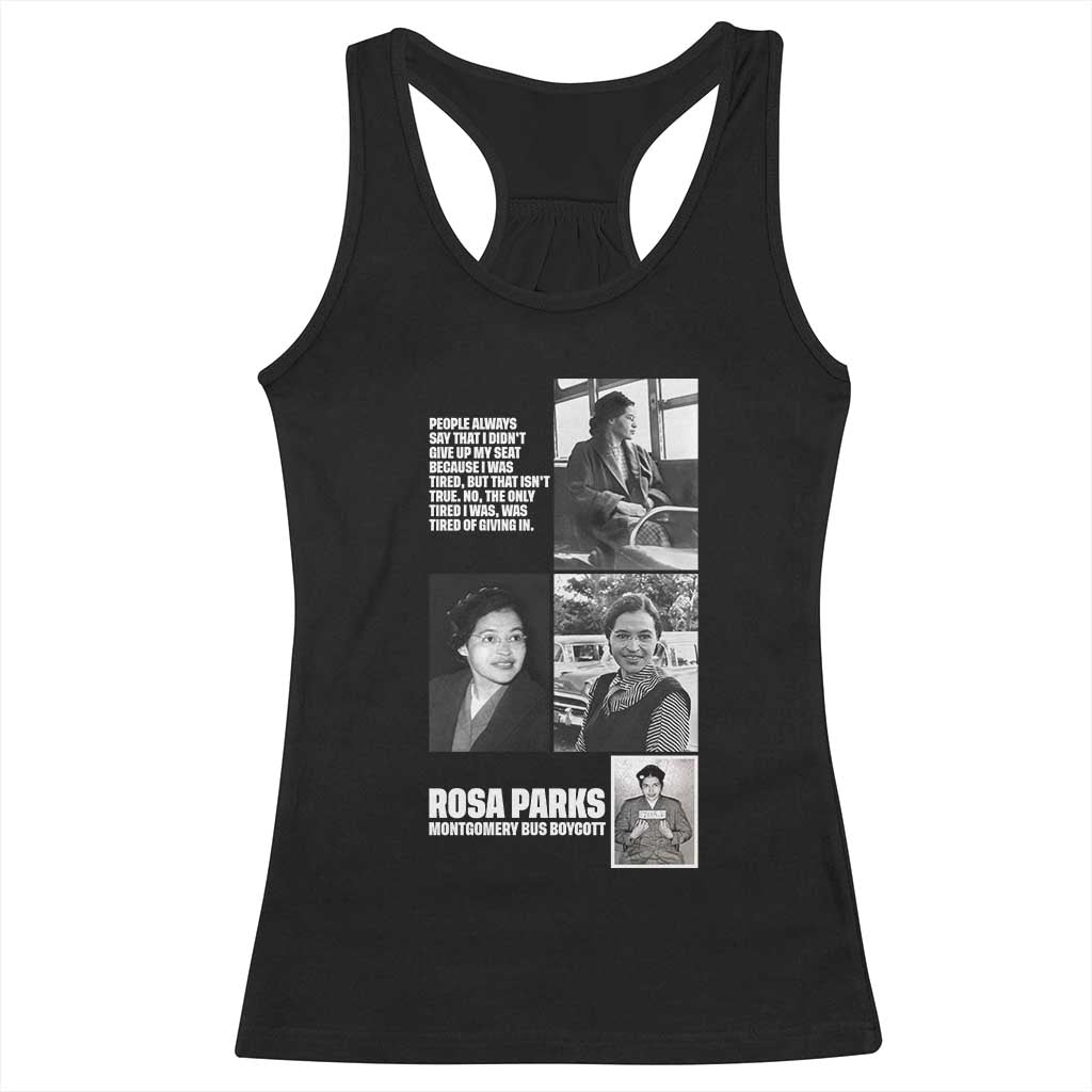 Rosa Parks Racerback Tank Top Strong Black Woman Leader