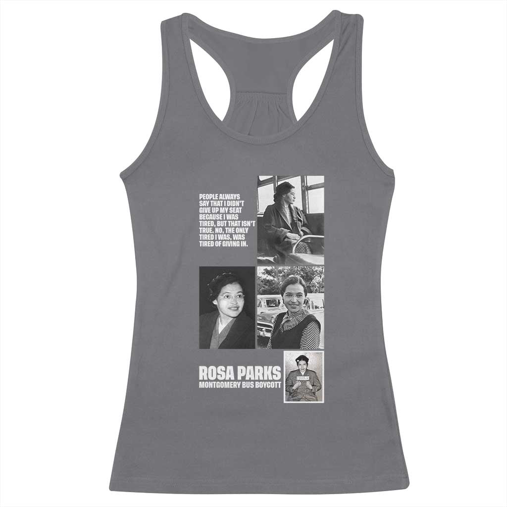 Rosa Parks Racerback Tank Top Strong Black Woman Leader