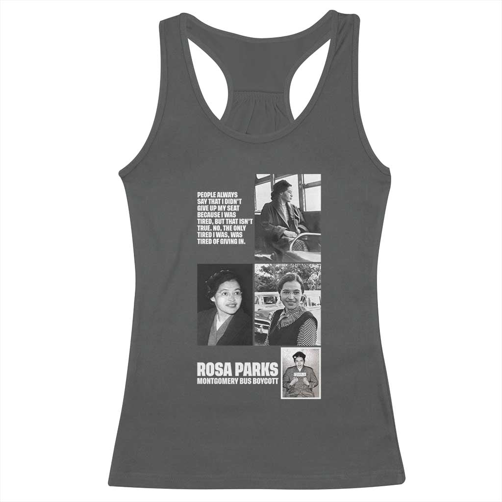 Rosa Parks Racerback Tank Top Strong Black Woman Leader