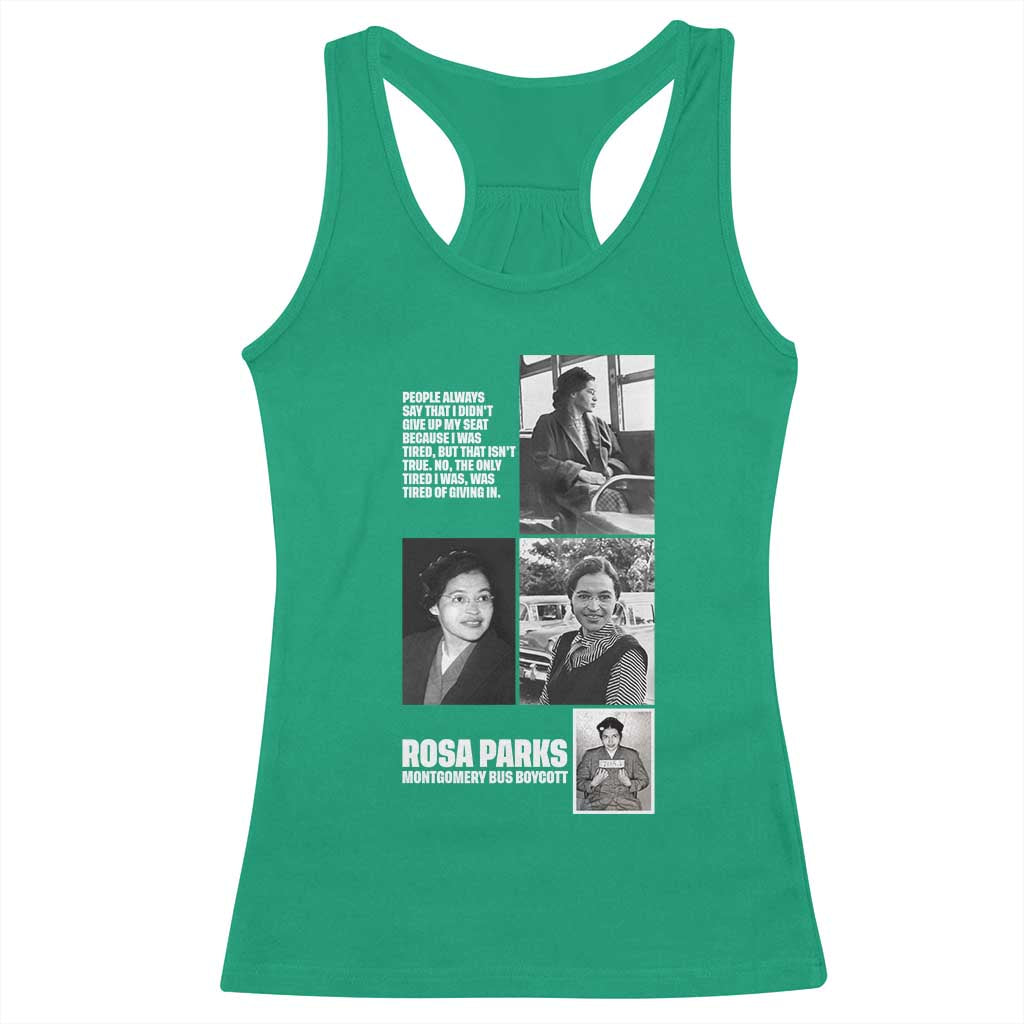 Rosa Parks Racerback Tank Top Strong Black Woman Leader