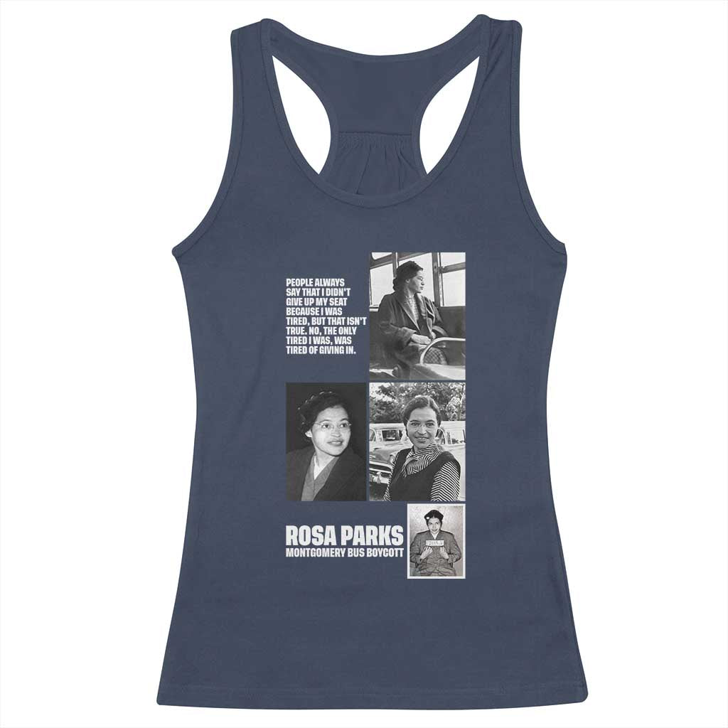 Rosa Parks Racerback Tank Top Strong Black Woman Leader