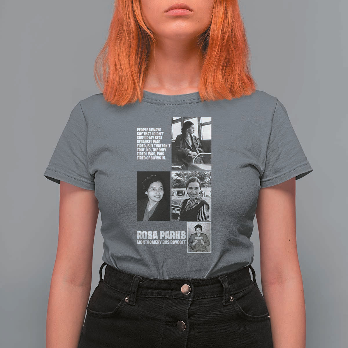 Rosa Parks T Shirt For Women Strong Black Woman Leader