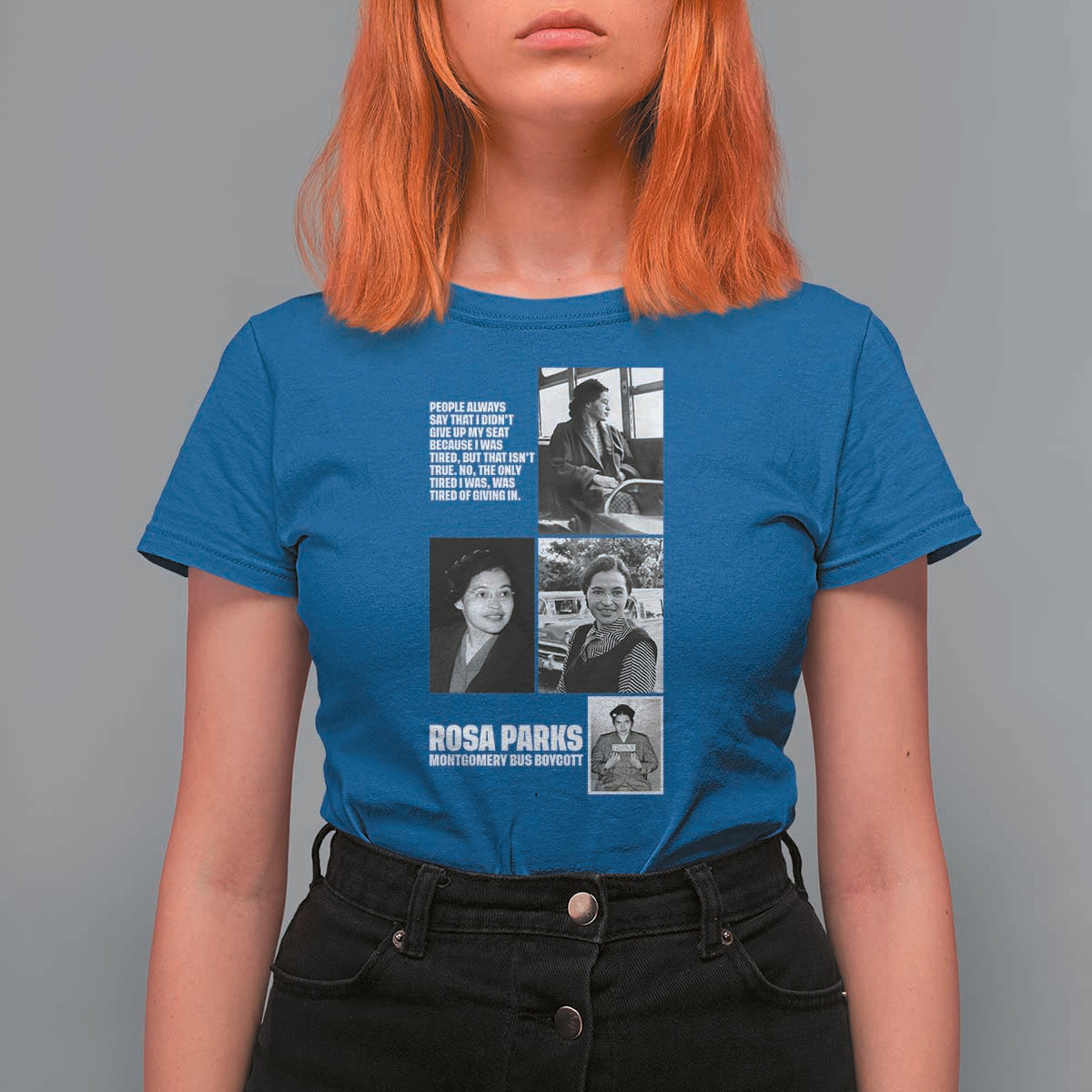Rosa Parks T Shirt For Women Strong Black Woman Leader