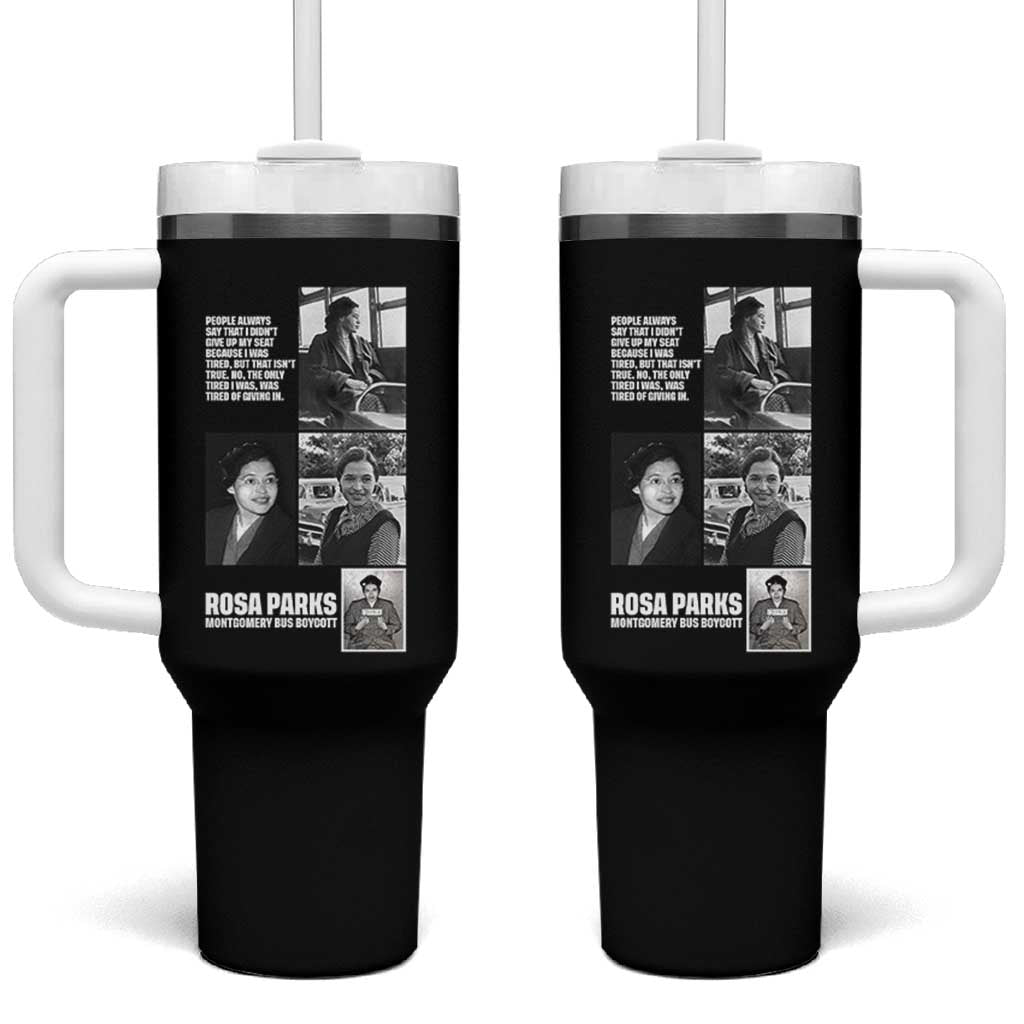 Rosa Parks Tumbler With Handle Strong Black Woman Leader