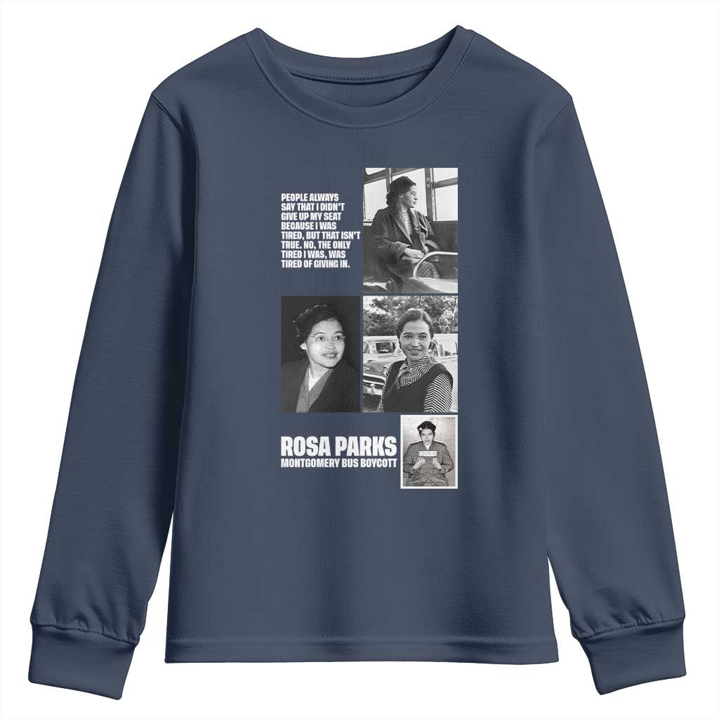 Rosa Parks Youth Sweatshirt Strong Black Woman Leader