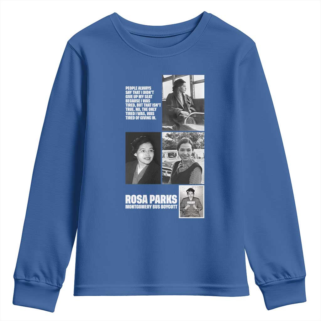 Rosa Parks Youth Sweatshirt Strong Black Woman Leader