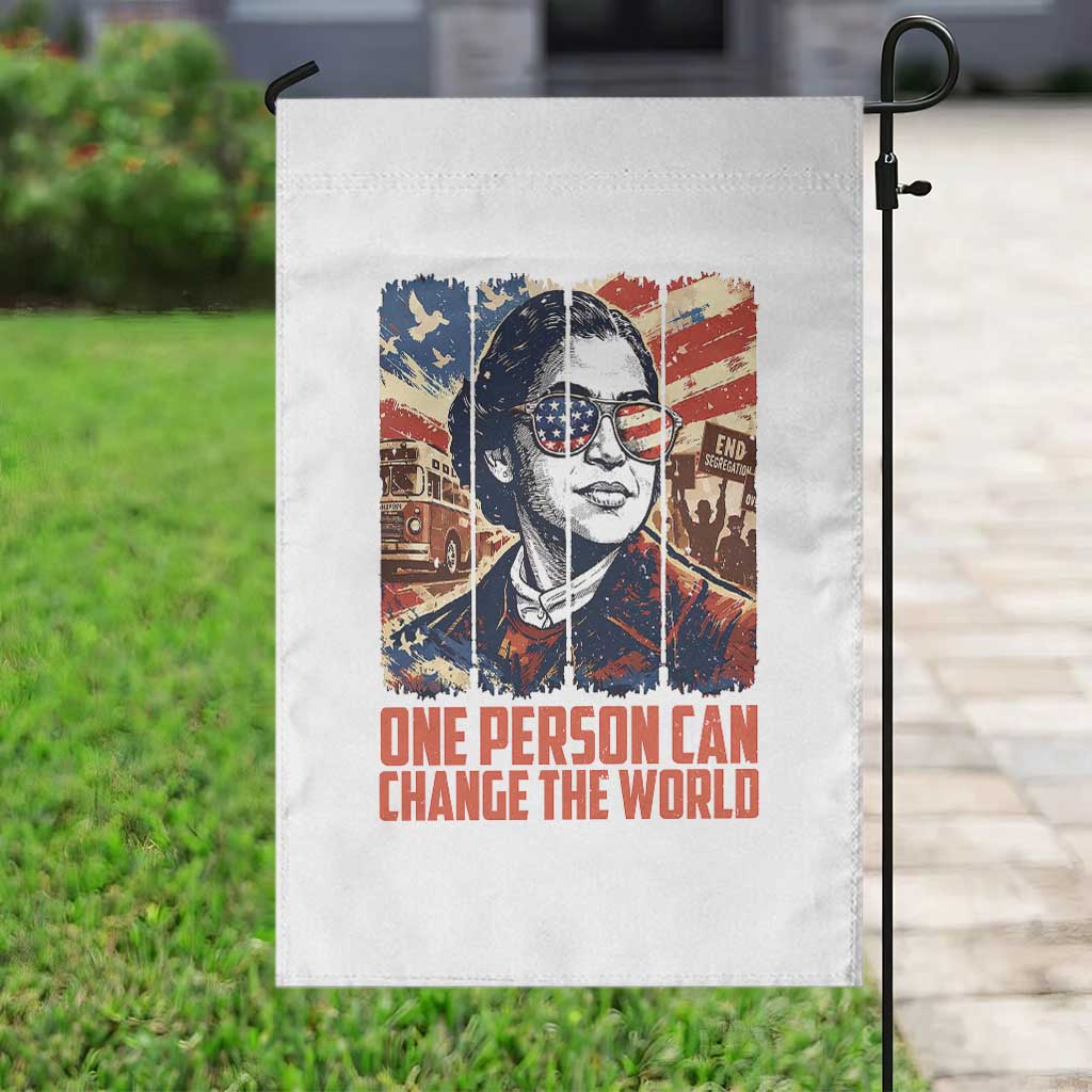 Rosa Parks Civil Rights Legacy Garden Flag One Person Can Change The World