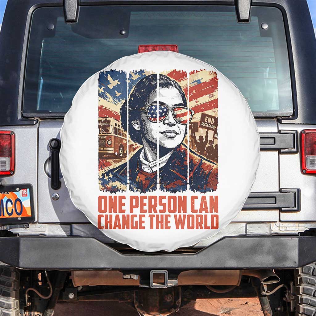 Rosa Parks Civil Rights Legacy Spare Tire Cover One Person Can Change The World