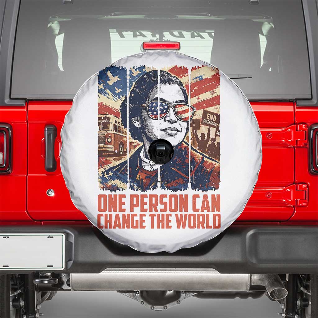 Rosa Parks Civil Rights Legacy Spare Tire Cover One Person Can Change The World