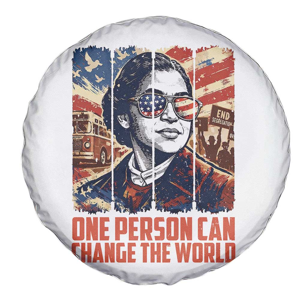 Rosa Parks Civil Rights Legacy Spare Tire Cover One Person Can Change The World