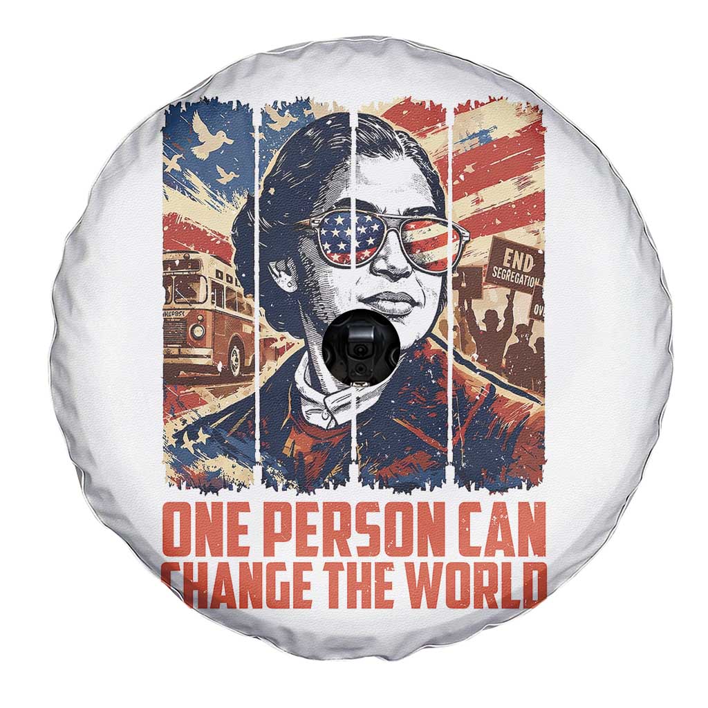 Rosa Parks Civil Rights Legacy Spare Tire Cover One Person Can Change The World