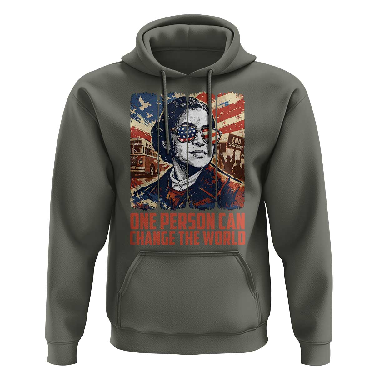 Rosa Parks Civil Rights Legacy Hoodie One Person Can Change The World