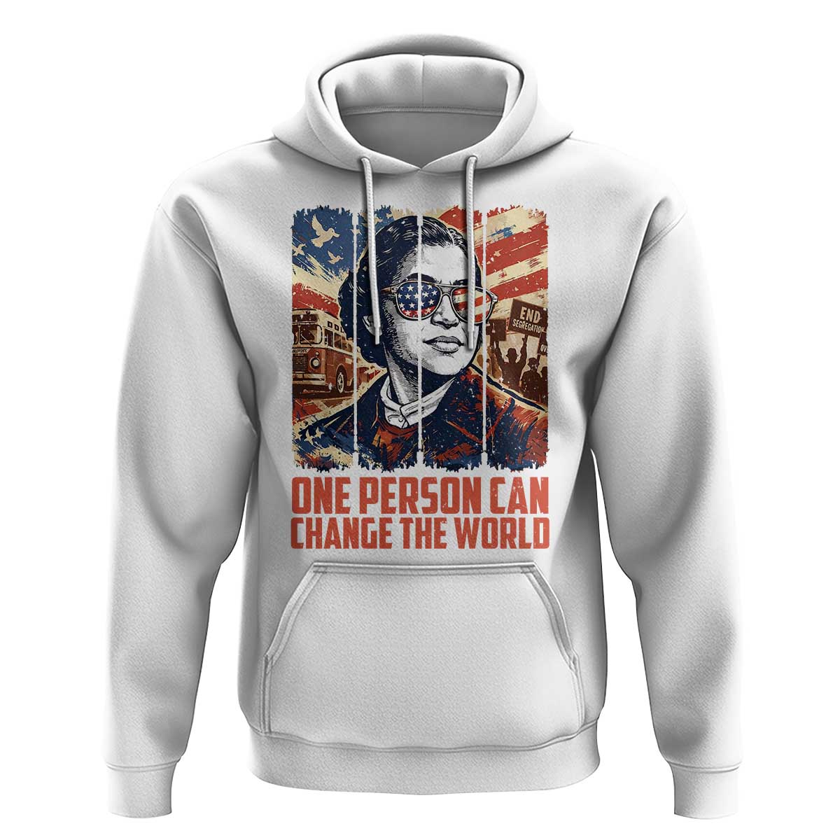 Rosa Parks Civil Rights Legacy Hoodie One Person Can Change The World