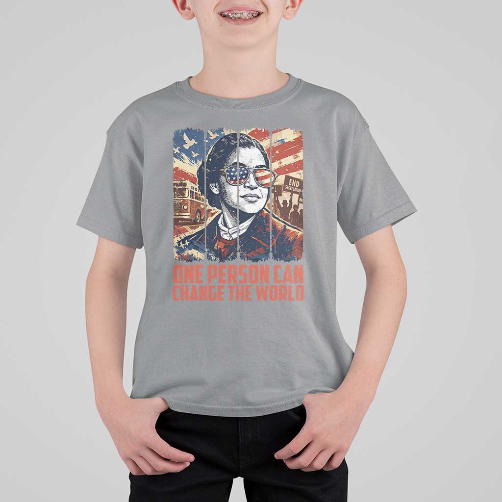 Rosa Parks Civil Rights Legacy T Shirt For Kid One Person Can Change The World