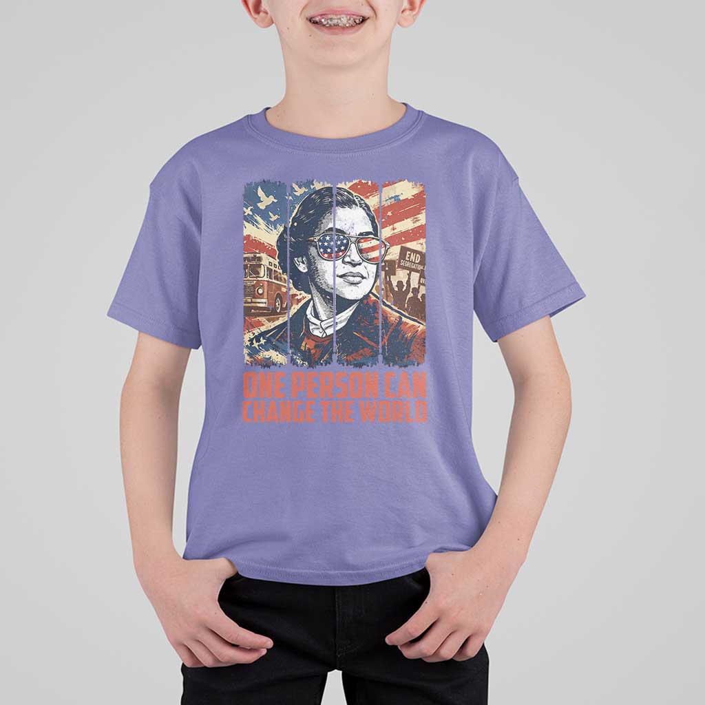 Rosa Parks Civil Rights Legacy T Shirt For Kid One Person Can Change The World