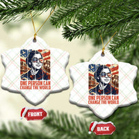 Rosa Parks Civil Rights Legacy Ceramic Ornament One Person Can Change The World