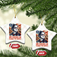 Rosa Parks Civil Rights Legacy Ceramic Ornament One Person Can Change The World