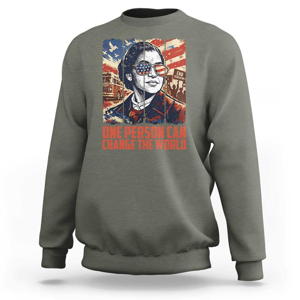 Rosa Parks Civil Rights Legacy Sweatshirt One Person Can Change The World