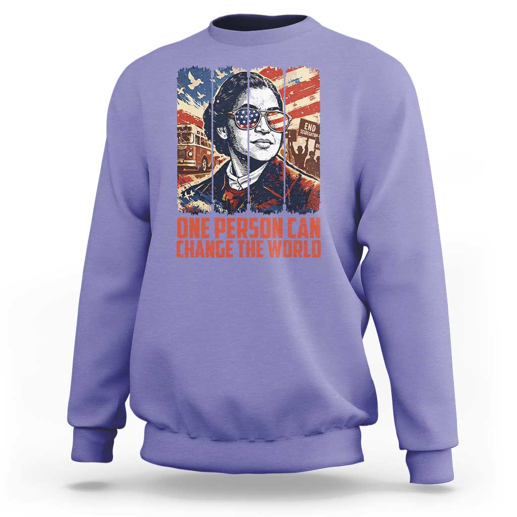Rosa Parks Civil Rights Legacy Sweatshirt One Person Can Change The World