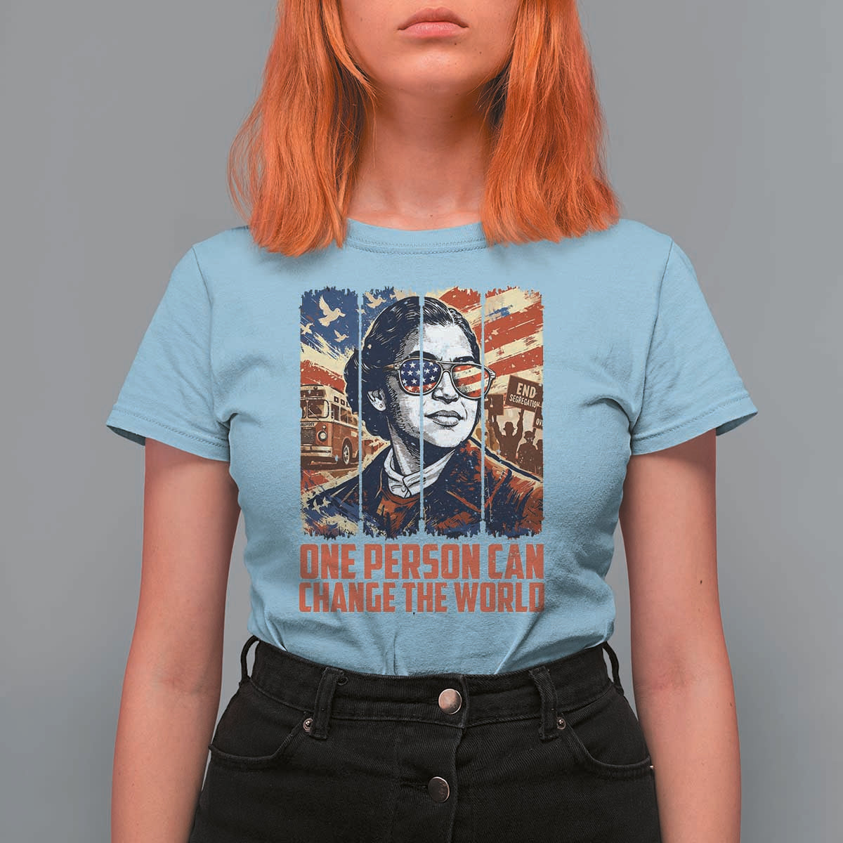 Rosa Parks Civil Rights Legacy T Shirt For Women One Person Can Change The World