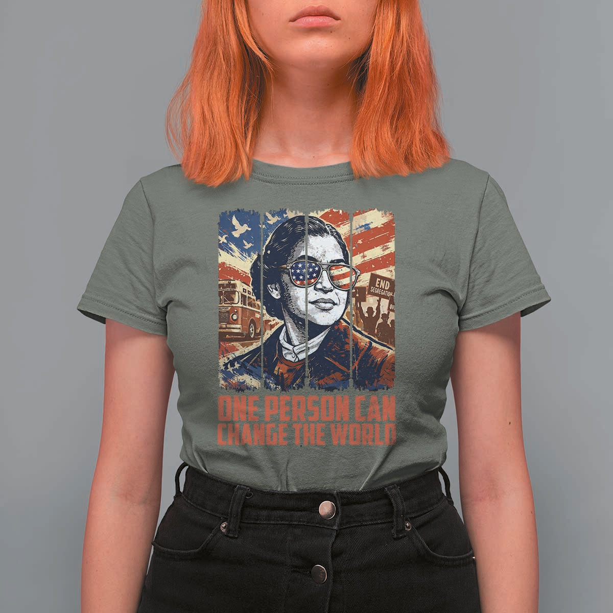 Rosa Parks Civil Rights Legacy T Shirt For Women One Person Can Change The World