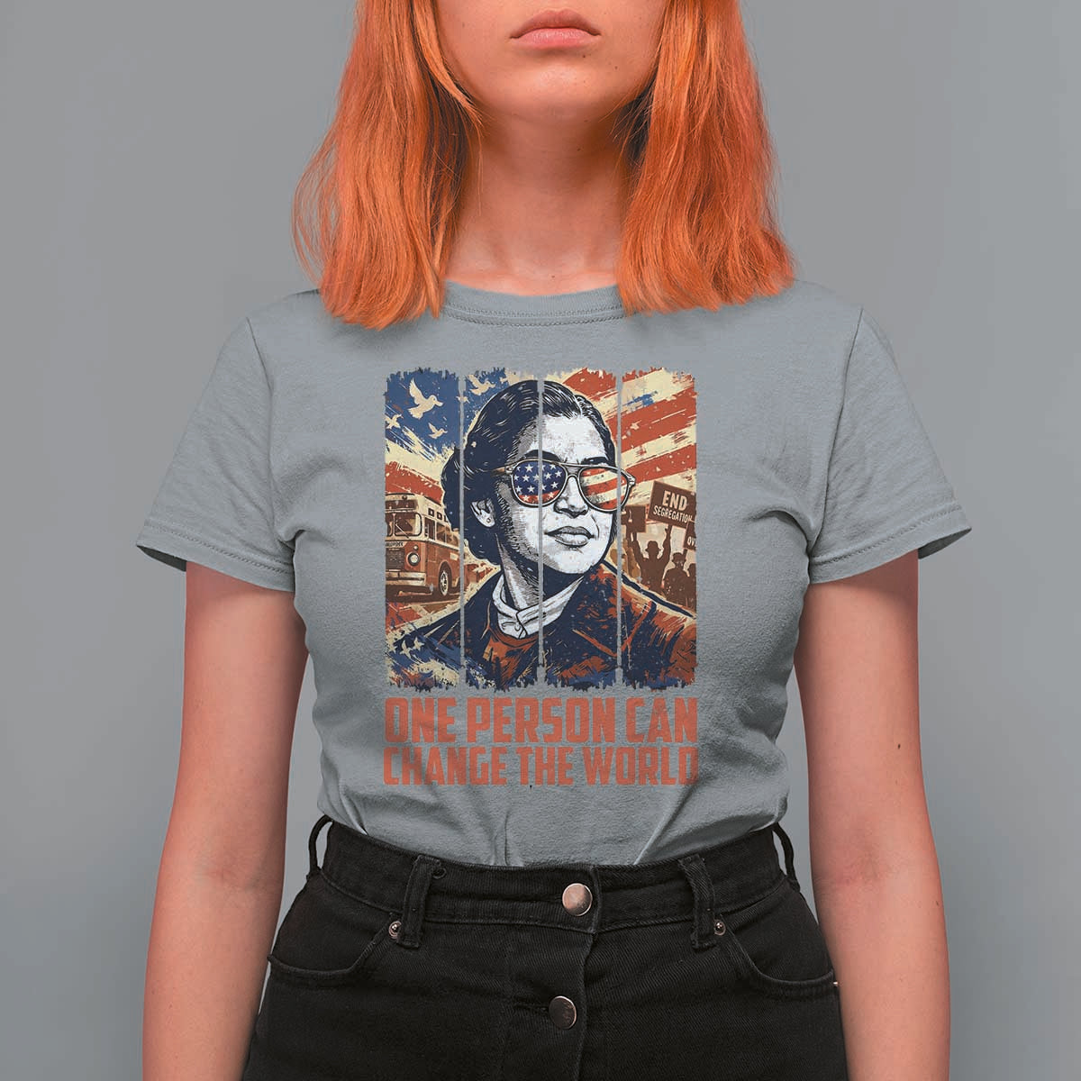 Rosa Parks Civil Rights Legacy T Shirt For Women One Person Can Change The World