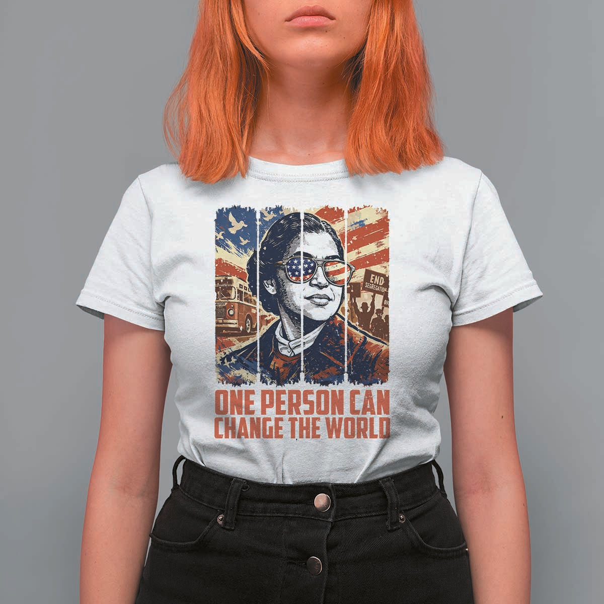 Rosa Parks Civil Rights Legacy T Shirt For Women One Person Can Change The World