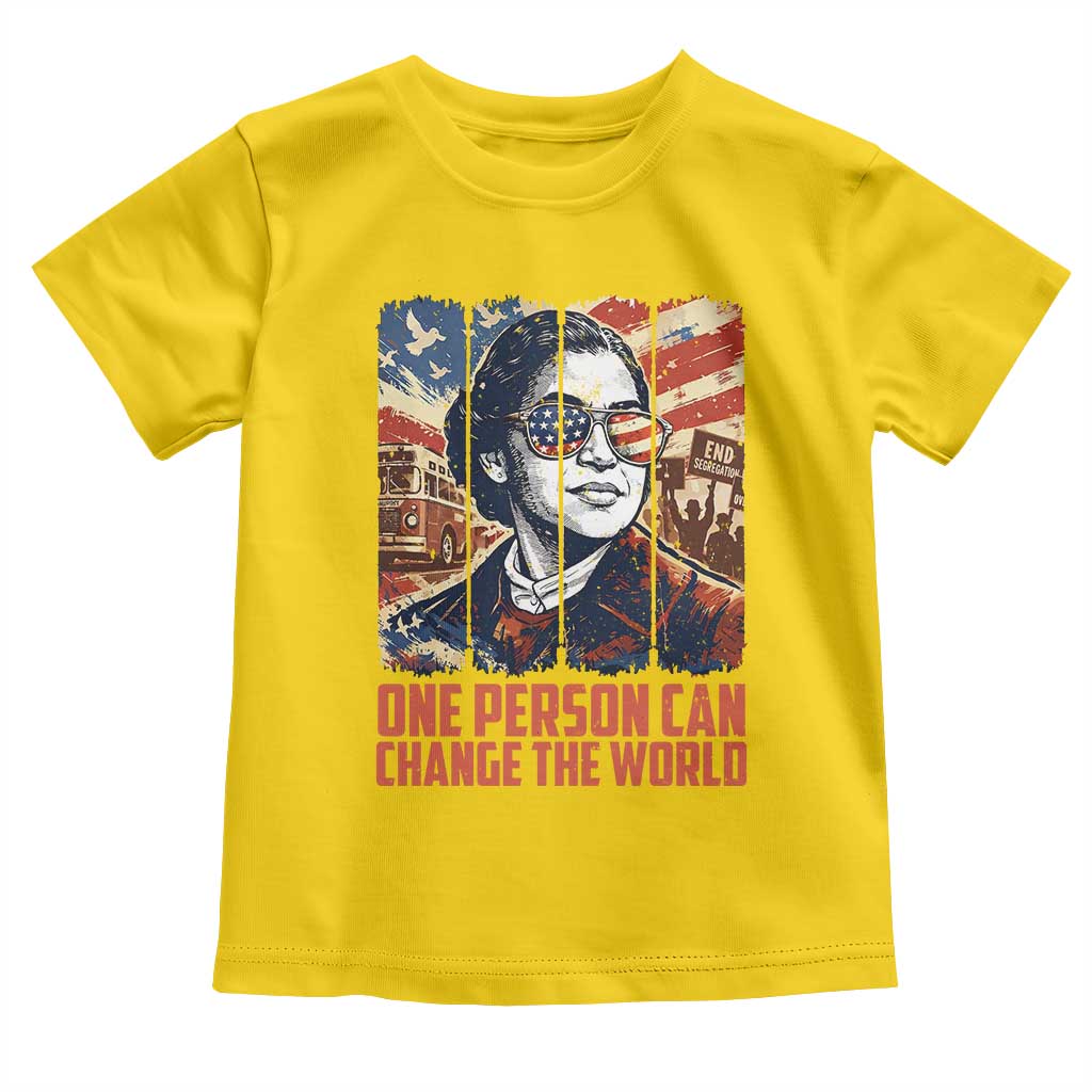 Rosa Parks Civil Rights Legacy Toddler T Shirt One Person Can Change The World