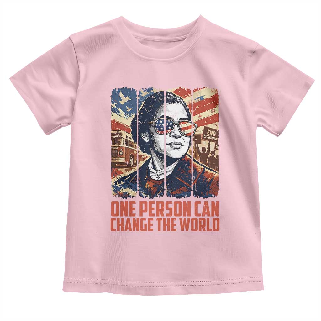 Rosa Parks Civil Rights Legacy Toddler T Shirt One Person Can Change The World