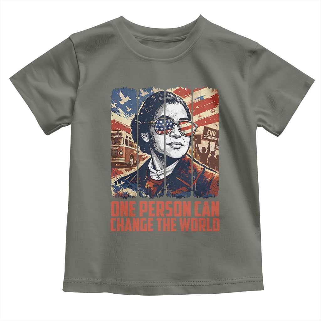 Rosa Parks Civil Rights Legacy Toddler T Shirt One Person Can Change The World