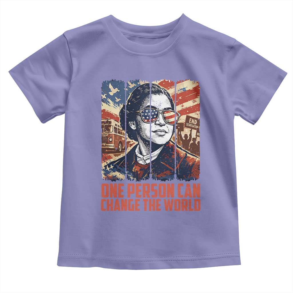 Rosa Parks Civil Rights Legacy Toddler T Shirt One Person Can Change The World