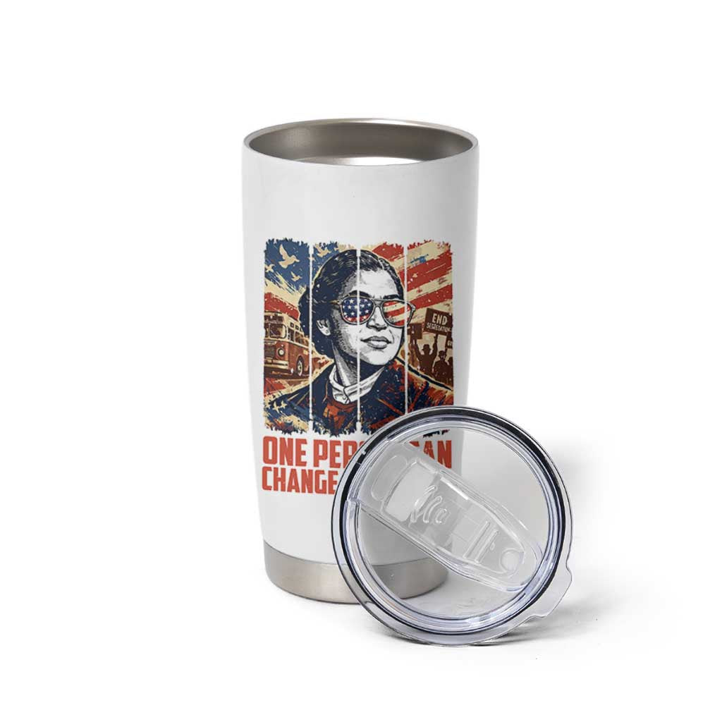 Rosa Parks Civil Rights Legacy Tumbler Cup One Person Can Change The World