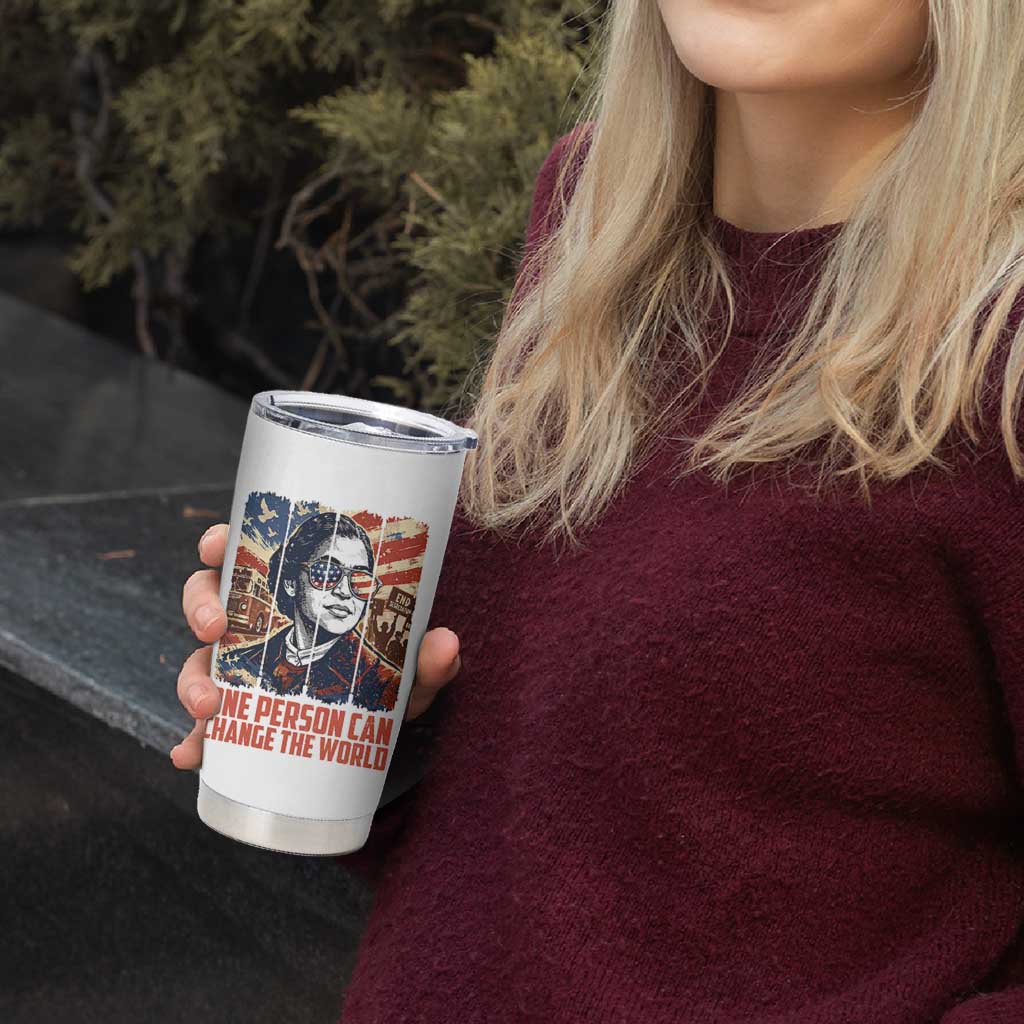 Rosa Parks Civil Rights Legacy Tumbler Cup One Person Can Change The World