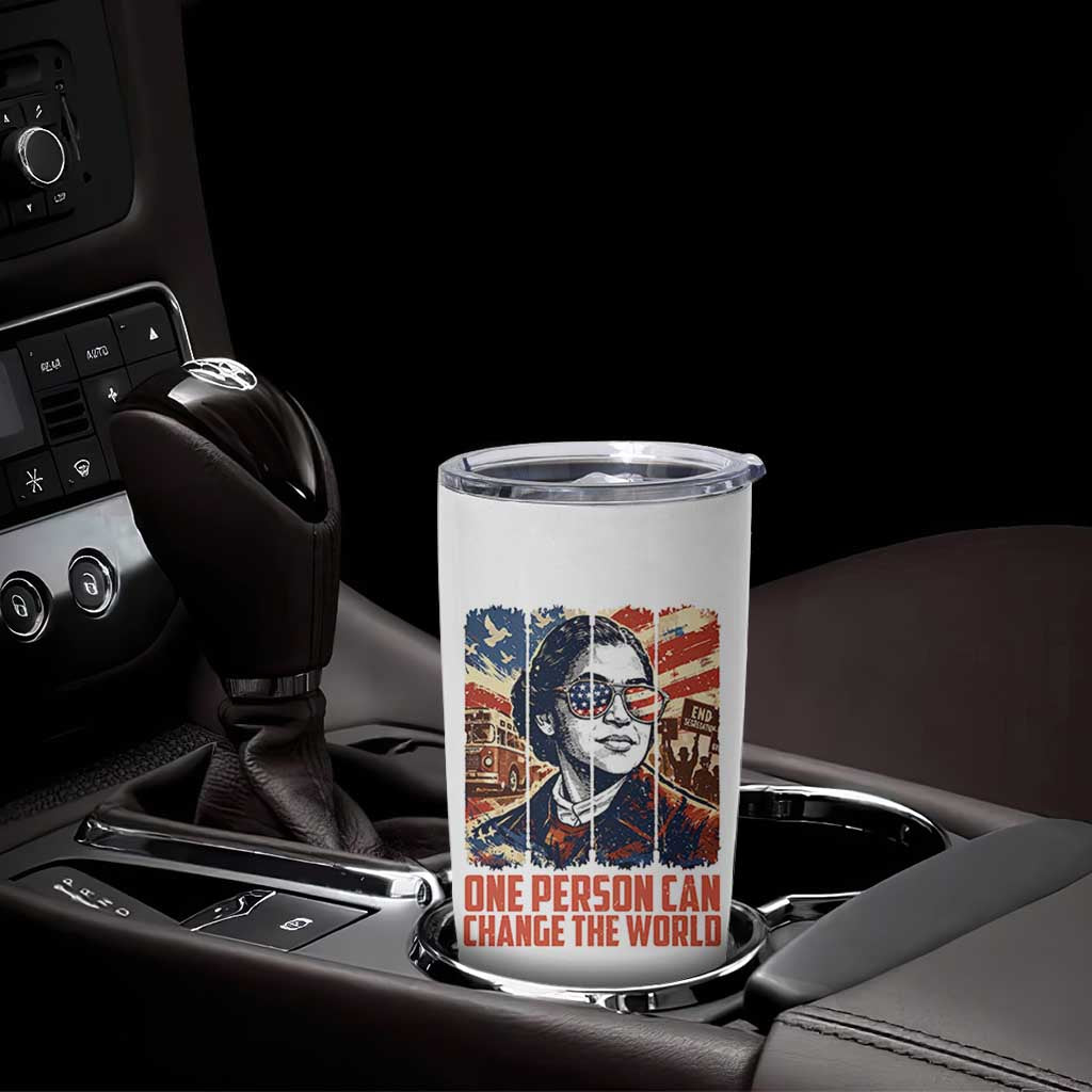Rosa Parks Civil Rights Legacy Tumbler Cup One Person Can Change The World