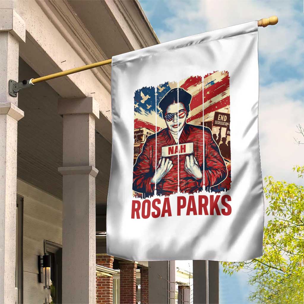 Nah Rosa Parks Garden Flag Black History Month Gift