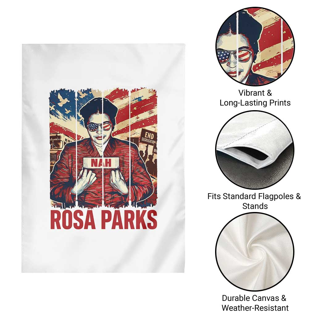Nah Rosa Parks Garden Flag Black History Month Gift
