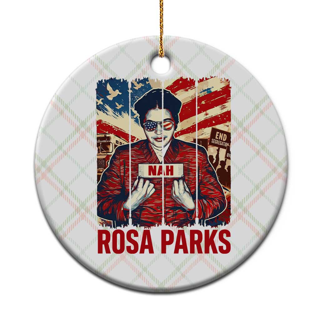 Nah Rosa Parks Ceramic Ornament Black History Month Gift