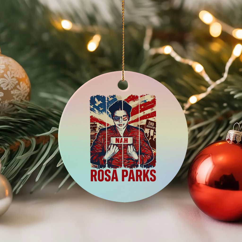 Nah Rosa Parks Ceramic Ornament Black History Month Gift
