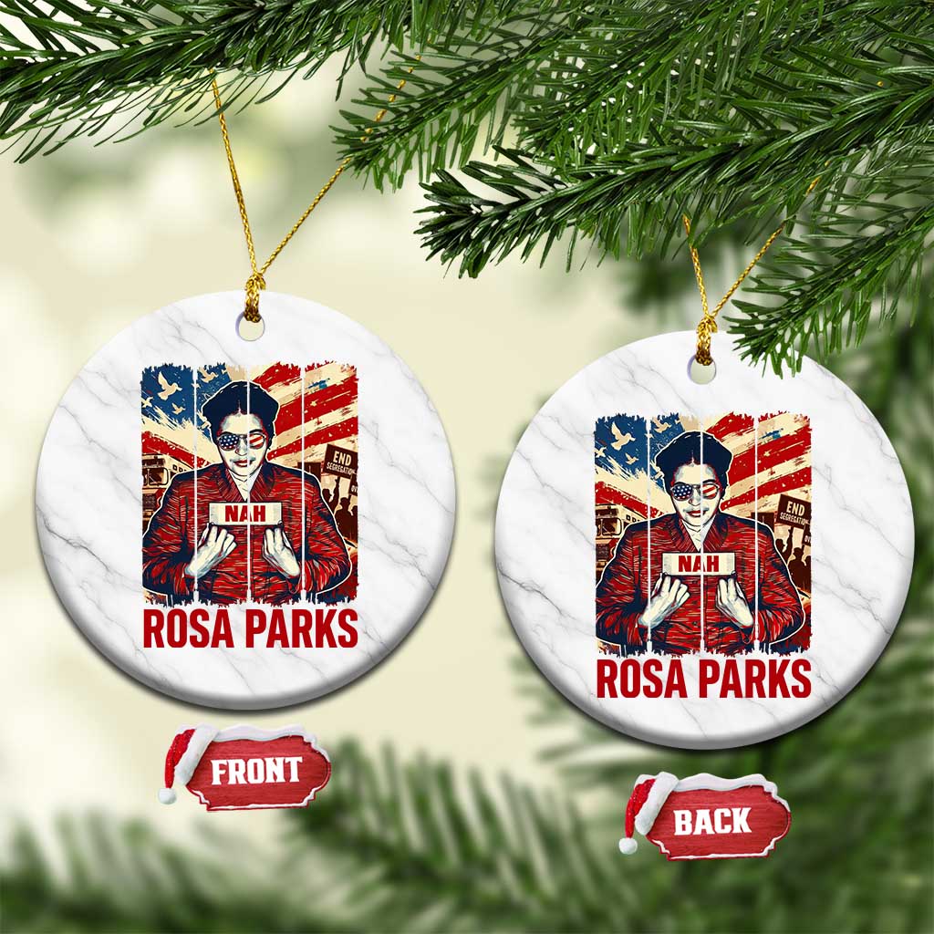 Nah Rosa Parks Ceramic Ornament Black History Month Gift