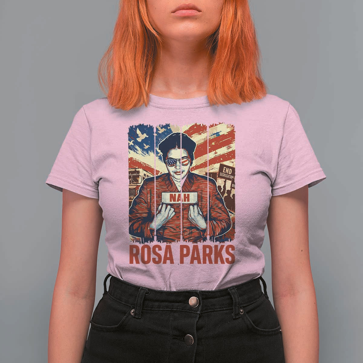 Nah Rosa Parks T Shirt For Women Black History Month Gift