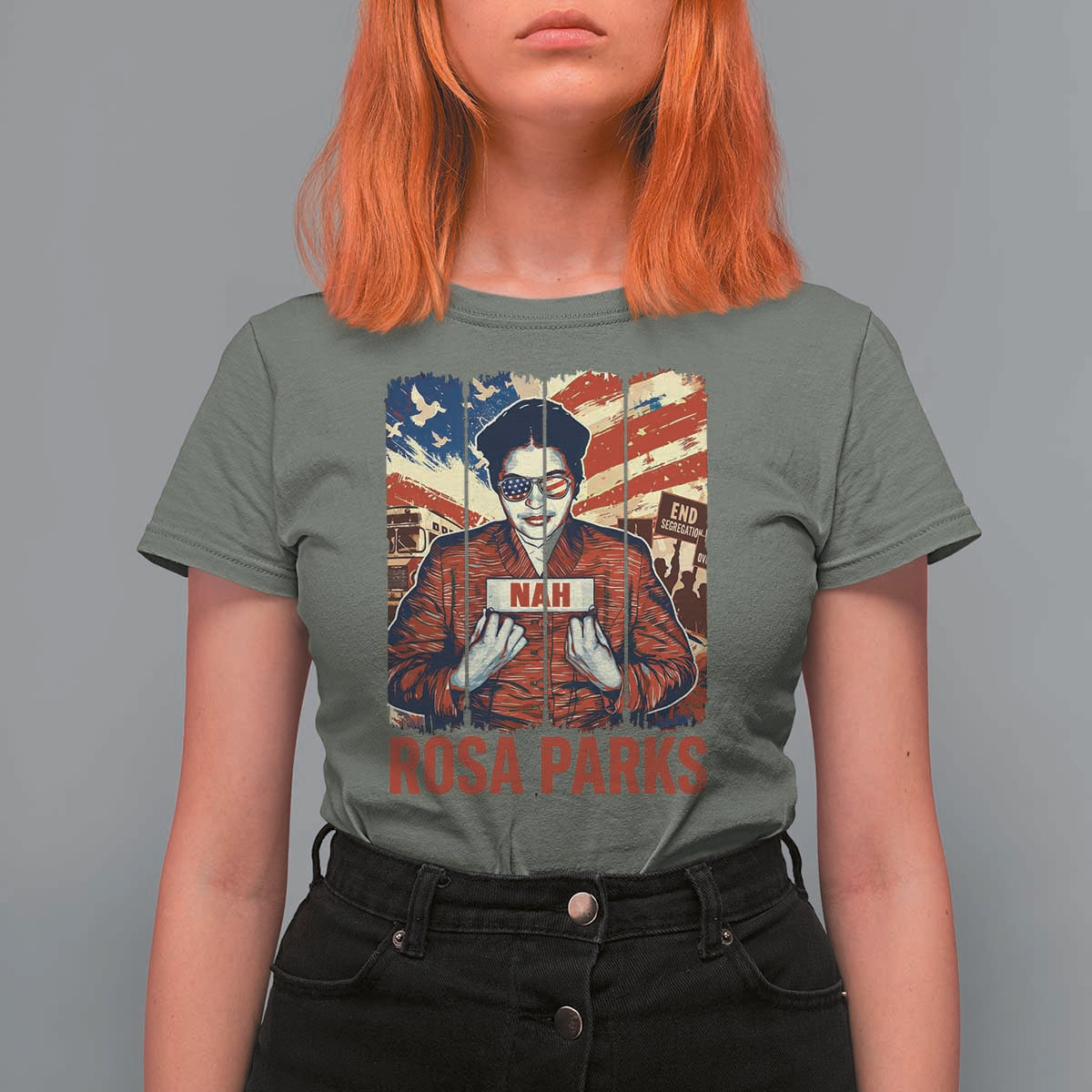 Nah Rosa Parks T Shirt For Women Black History Month Gift