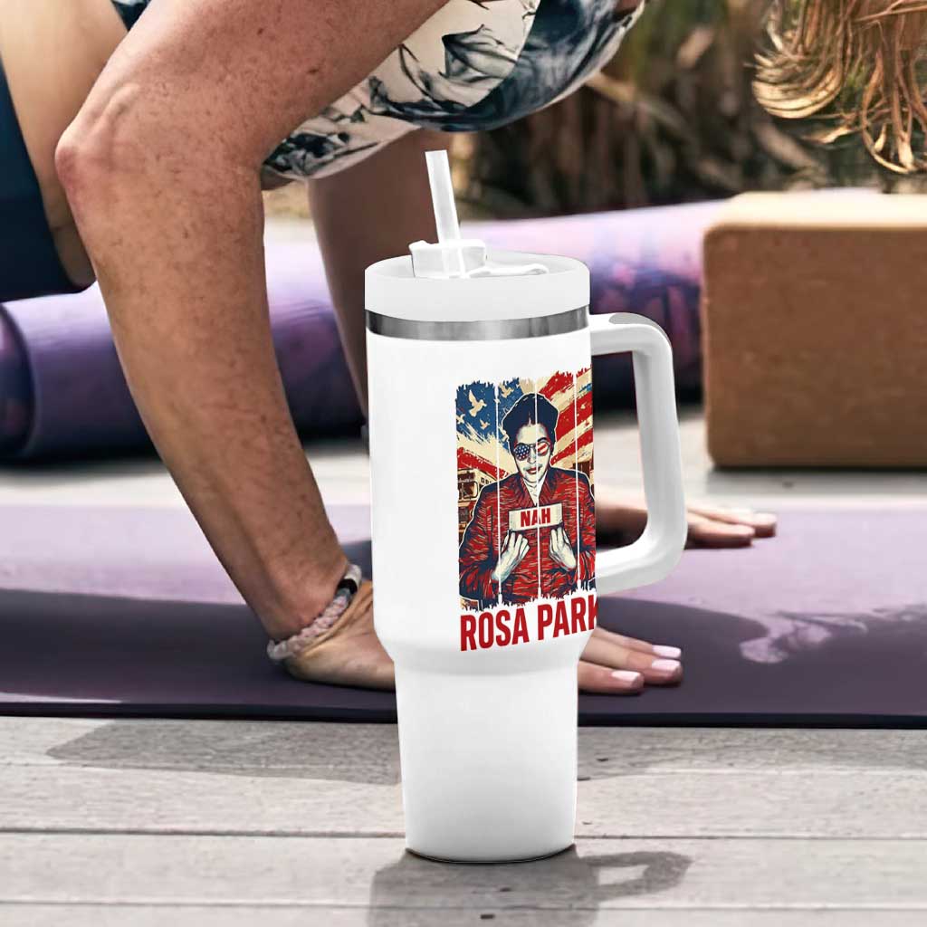 Nah Rosa Parks Tumbler With Handle Black History Month Gift