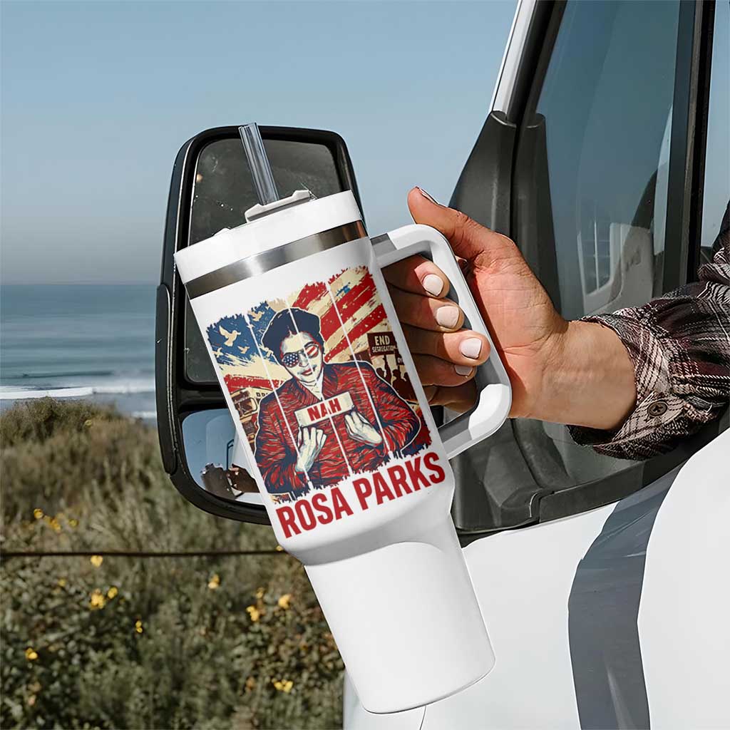 Nah Rosa Parks Tumbler With Handle Black History Month Gift